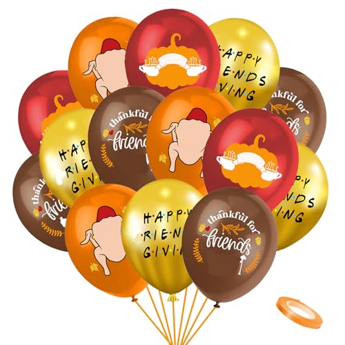 Merihap 35-teiliges Ballon-Set mit Herbst-Elementen, für Thanksgiving-Feier, Herbst-Themen-Farbballon für Heim-Party und Geburtstag von MeriHap