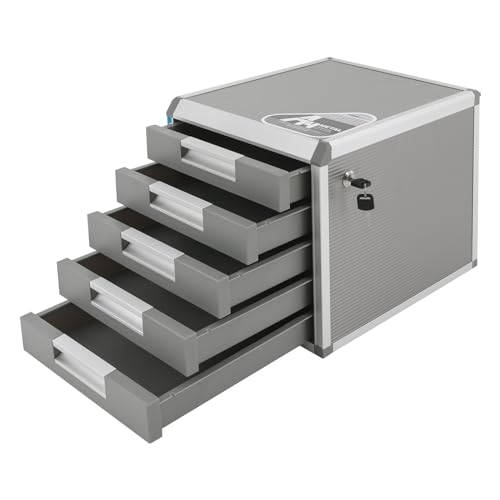 Mermajestic 31.5 * 35 * 29.8cm Modern Drehbarer Abfluss Metall Schubladenbox Abschließbar 5 Fächer A4 mit Beschriftungsfeldern Dokumenten Aufbewahrung Ablagebox Aluminiumlegierung Robust Mermajestic 31.5 * 35 * 29.8cm Modern Drehbarer Abfluss Metall Schubladenbox Abschließbar 5 Fächer A4 mit Beschriftungsfeldern Dokumenten Aufbewahrung Ablagebox Aluminiumlegierung Robust von Mermajestic