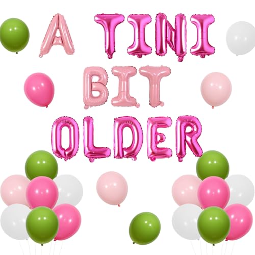 A Tini Bit Older Birthday Balloon Set, Rose Pink Martini Bar Theme Decorations Tiny Bar Balloon Banner for Women Tiny Bar Martinis Theme Birthday Bachelorette Party Supplies A Tini Bit Older Birthday Balloon Set, Rose Pink Martini Bar Theme Decorations Tiny Bar Balloon Banner for Women Tiny Bar Martinis Theme Birthday Bachelorette Party Supplies von Merrystorm