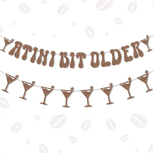 Espresso Martini Dekorationen Glitzer A Tini Bit Older Birthday Banner Kaffee Martini Themed Garland Kit Weenies and Tinies Tini Bar Banner Girlande für Junggesellinnenabschied Geburtstag Party Espresso Martini Dekorationen Glitzer A Tini Bit Older Birthday Banner Kaffee Martini Themed Garland Kit Weenies and Tinies Tini Bar Banner Girlande für Junggesellinnenabschied Geburtstag Party von Merrystorm