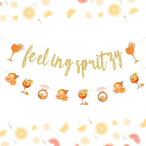 Feeling Spritzy Junggesellinnenabschied Dekoration Orange Cocktail Zitrusbanner Girlande Spritz Bar Mimose Bar Brautdusche Party Dekor für Frauen Junggesellinnenabschied Brautdusche Supplies Feeling Spritzy Junggesellinnenabschied Dekoration Orange Cocktail Zitrusbanner Girlande Spritz Bar Mimose Bar Brautdusche Party Dekor für Frauen Junggesellinnenabschied Brautdusche Supplies von Merrystorm
