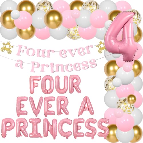 Four Ever a Princess Geburtstagsdeko Rosa Gold Prinzessin Burgen Ballon Girlande Bogen Kit Glitzer Four Ever a Princess Banner 4 Jahre alt Dekor für Mädchen 4. Prinzessin Puppen Geburtstag Four Ever a Princess Geburtstagsdeko Rosa Gold Prinzessin Burgen Ballon Girlande Bogen Kit Glitzer Four Ever a Princess Banner 4 Jahre alt Dekor für Mädchen 4. Prinzessin Puppen Geburtstag von Merrystorm