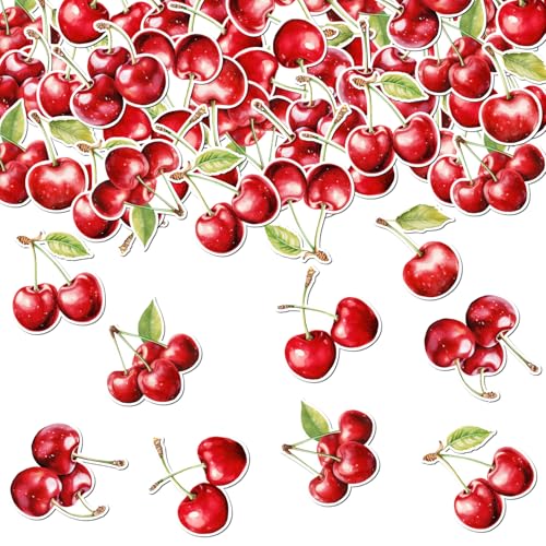 Kirsch-Konfetti für den Tisch, Partydekorationen, süße Kirsche, Party-Tischdekoration, Kirschpapier-Streuung für Mädchen, Obstthema, 1. Geburtstag, Babyparty, Junggesellinnenabschied, Hochzeit, Kirsch-Konfetti für den Tisch, Partydekorationen, süße Kirsche, Party-Tischdekoration, Kirschpapier-Streuung für Mädchen, Obstthema, 1. Geburtstag, Babyparty, Junggesellinnenabschied, Hochzeit, von Merrystorm