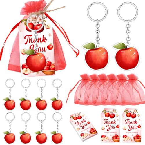 Party-Dekorationen mit Apfel-Motiv, roter Apfel, Schlüsselanhänger, Geschenktüten, Obst-Thema, Wertschätzung, Geschenke, Etikett, Apfel unseres Auges, Dankeschön-Tags für Babyparty, Lehrer, Party-Dekorationen mit Apfel-Motiv, roter Apfel, Schlüsselanhänger, Geschenktüten, Obst-Thema, Wertschätzung, Geschenke, Etikett, Apfel unseres Auges, Dankeschön-Tags für Babyparty, Lehrer, von Merrystorm