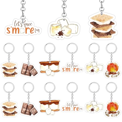 S'more Schlüsselanhänger aus Acryl, S'more Schlüsselanhänger, Lagerfeuer, Geburtstagsparty, Dekorationen, Camping, Babyparty, Geschenke, Zubehör für Kinder, Mädchen, Jungen, S'more, Geburtstag S'more Schlüsselanhänger aus Acryl, S'more Schlüsselanhänger, Lagerfeuer, Geburtstagsparty, Dekorationen, Camping, Babyparty, Geschenke, Zubehör für Kinder, Mädchen, Jungen, S'more, Geburtstag von Merrystorm