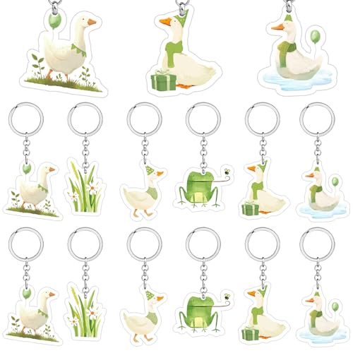 Silly Goose Schlüsselanhänger, Gans, Acryl, Grün, für Kindergeburtstag, Babyparty, Partyzubehör, lustige Geschenke, Klassenzimmerpreise, 24 Stück Silly Goose Schlüsselanhänger, Gans, Acryl, Grün, für Kindergeburtstag, Babyparty, Partyzubehör, lustige Geschenke, Klassenzimmerpreise, 24 Stück von Merrystorm