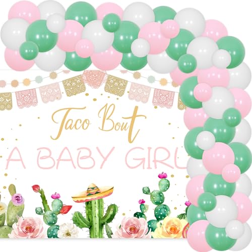 Taco Bout a Baby Girl Shower Dekoration Kaktus Babyparty Dekor Boho Fiesta Babyparty Dekor Kaktus Hintergrund Rosa Grün Ballon Girlande Bogen Kit für Babyparty Geburtstag Party Supplies Taco Bout a Baby Girl Shower Dekoration Kaktus Babyparty Dekor Boho Fiesta Babyparty Dekor Kaktus Hintergrund Rosa Grün Ballon Girlande Bogen Kit für Babyparty Geburtstag Party Supplies von Merrystorm