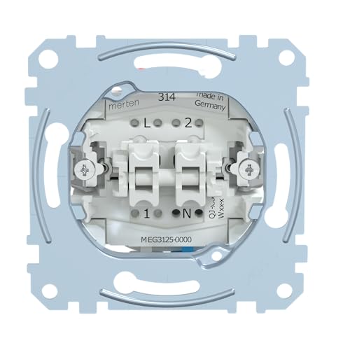 Schneider Electric Merten MEG3125-0000 Serienschalter-Einsatz mit N-Klemme, 1-polig, 10 AX, AC 250 V, Steckklemmen Schneider Electric Merten MEG3125-0000 Serienschalter-Einsatz mit N-Klemme, 1-polig, 10 AX, AC 250 V, Steckklemmen von Schneider Electric