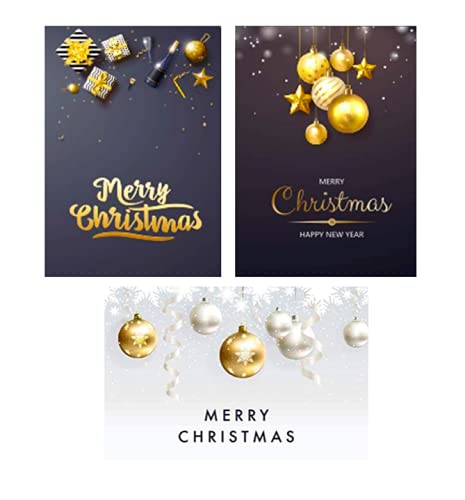 3 Premium Weihnachtskarten Klappkarten 12x18cm mit 4 edlen weißen Umschläge - rechteckige Grußkarten für Weihnachten Karten Postkarten Weihnachtskarten für Weihnachtsgrüsse 3 Premium Weihnachtskarten Klappkarten 12x18cm mit 4 edlen weißen Umschläge - rechteckige Grußkarten für Weihnachten Karten Postkarten Weihnachtskarten für Weihnachtsgrüsse von Merz Designkarten