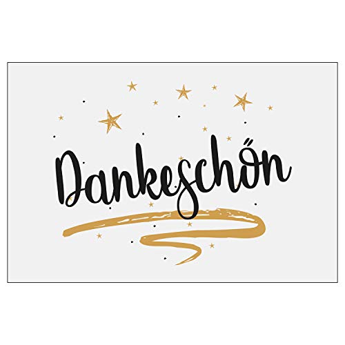 3 Stück Premium Dankeskarten (Klappkarten) mit 3 Umschlägen, Danke, Dankeschön, Karten, Dankekarten, Hochzeit, Geburt, Baby, Taufe, Abschied, Geburtstag, Jubiläum von Merz Designkarten