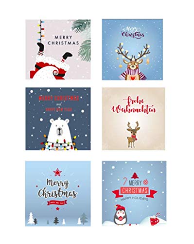 6 Premium Weihnachtskarten Klappkarten mit 6 weißen Umschläge Grußkarten für Weihnachten quadratisch 14,8x14,8cm Karten Postkarten Weihnachtskarten für Weihnachtsgrüsse 6 Premium Weihnachtskarten Klappkarten mit 6 weißen Umschläge Grußkarten für Weihnachten quadratisch 14,8x14,8cm Karten Postkarten Weihnachtskarten für Weihnachtsgrüsse von Merz Designkarten