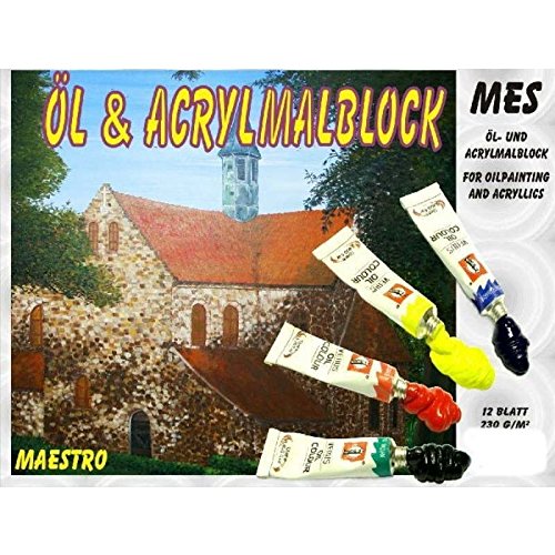 Öl & Acryl Malblock 12 Blatt -230g/m 42 x 56 cm Öl & Acryl Malblock 12 Blatt -230g/m 42 x 56 cm von Mes
