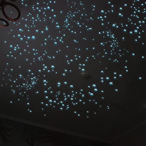 Meschett Sternen-Aufkleber, leuchtet im Dunkeln, 633 Stück, leuchtende Punkte, 3D-Sterne, leuchtet im Dunkeln, für Decke oder Wand und Kinderzimmer, Blau, 633 Stück Meschett Sternen-Aufkleber, leuchtet im Dunkeln, 633 Stück, leuchtende Punkte, 3D-Sterne, leuchtet im Dunkeln, für Decke oder Wand und Kinderzimmer, Blau, 633 Stück von Meschett