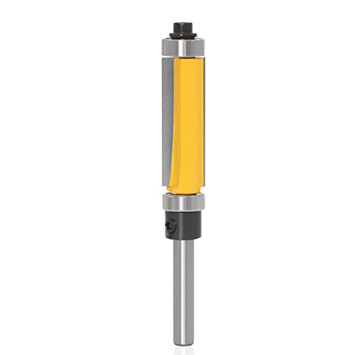 Mesee 8mm Schaft Flush Trim Fräser, Bündigfräser Set, HolzFräser Router Bit mit oberem und Unteren Lager Holzbearbeitungswerkzeug für Trimm Graviermaschine Trimmmaschine Mesee 8mm Schaft Flush Trim Fräser, Bündigfräser Set, HolzFräser Router Bit mit oberem und Unteren Lager Holzbearbeitungswerkzeug für Trimm Graviermaschine Trimmmaschine von Mesee