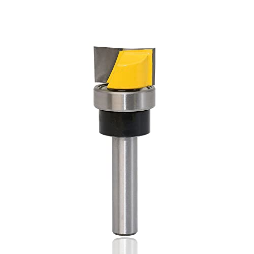 Mesee Bodenreinigung Fräser Set, 8mm Schaft Bündigfräser Set, Doppelflöten-Hartmetall Fräser, Holzbearbeitungswerkzeug Bit Durchmesser Bodenreinigung Holzbearbeitungsfräser Bit Mesee Bodenreinigung Fräser Set, 8mm Schaft Bündigfräser Set, Doppelflöten-Hartmetall Fräser, Holzbearbeitungswerkzeug Bit Durchmesser Bodenreinigung Holzbearbeitungsfräser Bit von Mesee