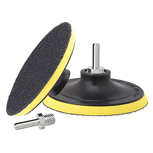 Mesee Polierpad Adapter, 2 Stück 5 Zoll/125 mm Klett-Schleifteller mit M14-Bohradapter, Klettverschluss Schleifen Polieren Pad, Haken und Schlaufe Polierteller für Bohrmaschine Polierer-Zubehör Mesee Polierpad Adapter, 2 Stück 5 Zoll/125 mm Klett-Schleifteller mit M14-Bohradapter, Klettverschluss Schleifen Polieren Pad, Haken und Schlaufe Polierteller für Bohrmaschine Polierer-Zubehör von Mesee