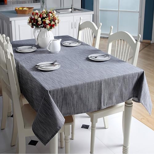Mesnt Tischdekoration Wohnzimmer, Baumwolle Einfache einfarbige Farbe Tischtuch für Küche, Picknick, Tischdekoration, Navy blau, 90 x 90 cm von Mesnt