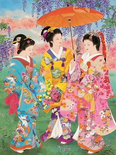 Mesribandy Kreuzstich Stickpackung 11CT Vorgedruckt Kreuzstich Set Frau im Kimono DIY Starter Stickbild Handwer Geschenk Heimdekoration 40x50 cm Mesribandy Kreuzstich Stickpackung 11CT Vorgedruckt Kreuzstich Set Frau im Kimono DIY Starter Stickbild Handwer Geschenk Heimdekoration 40x50 cm von Mesribandy
