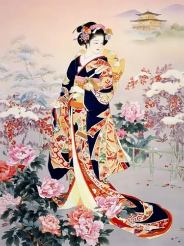 Mesribandy Kreuzstich Stickpackung 11CT Vorgedruckt Kreuzstich Set Frauen im Kimono DIY Starter Stickbild Handwer Geschenk Heimdekoration 50x70 cm Mesribandy Kreuzstich Stickpackung 11CT Vorgedruckt Kreuzstich Set Frauen im Kimono DIY Starter Stickbild Handwer Geschenk Heimdekoration 50x70 cm von Mesribandy