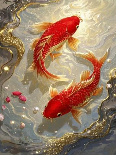 Mesribandy Kreuzstich Stickpackung 11CT Vorgedruckt Kreuzstich Set Goldfisch DIY Starter Stickbild Handwer Geschenk Heimdekoration 50x70 cm Mesribandy Kreuzstich Stickpackung 11CT Vorgedruckt Kreuzstich Set Goldfisch DIY Starter Stickbild Handwer Geschenk Heimdekoration 50x70 cm von Mesribandy