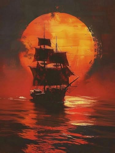 Mesribandy Kreuzstich Stickpackung 11CT Vorgedruckt Kreuzstich Set Segelboot bei Sonnenuntergang DIY Starter Stickbild Handwer Geschenk Heimdekoration 40x50 cm Mesribandy Kreuzstich Stickpackung 11CT Vorgedruckt Kreuzstich Set Segelboot bei Sonnenuntergang DIY Starter Stickbild Handwer Geschenk Heimdekoration 40x50 cm von Mesribandy