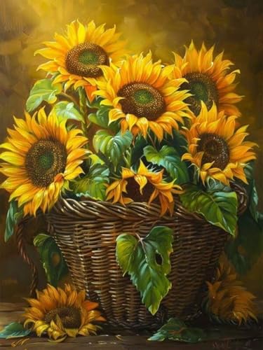 Mesribandy Kreuzstich Stickpackung 11CT Vorgedruckt Kreuzstich Set Sonnenblumen DIY Starter Stickbild Handwer Geschenk Heimdekoration 40x50 cm Mesribandy Kreuzstich Stickpackung 11CT Vorgedruckt Kreuzstich Set Sonnenblumen DIY Starter Stickbild Handwer Geschenk Heimdekoration 40x50 cm von Mesribandy