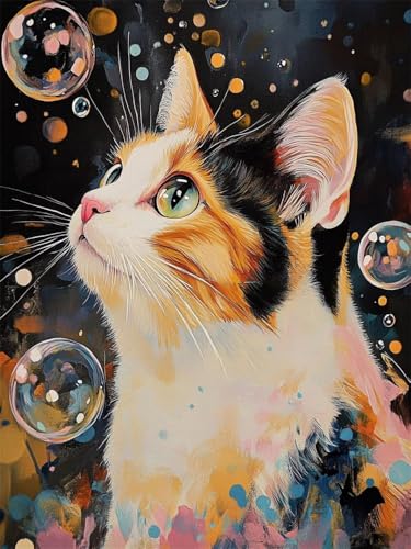 Mesribandy Kreuzstich Stickpackung 11CT Vorgedruckt Kreuzstich Set Sprudelnde Katze DIY Starter Stickbild Handwer Geschenk Heimdekoration 40x50 cm Mesribandy Kreuzstich Stickpackung 11CT Vorgedruckt Kreuzstich Set Sprudelnde Katze DIY Starter Stickbild Handwer Geschenk Heimdekoration 40x50 cm von Mesribandy