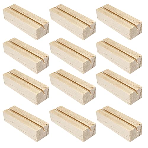 Mesybveo 12 Stück Kartenhalter Holz, 7cm Rechteck Menükartenhalter aus Buchenholz, Positionskartenhalter, Namensschild-Fotohalter, Fotoclip, Positionshalter aus Holz, für Hochzeiten, Restaurants Mesybveo 12 Stück Kartenhalter Holz, 7cm Rechteck Menükartenhalter aus Buchenholz, Positionskartenhalter, Namensschild-Fotohalter, Fotoclip, Positionshalter aus Holz, für Hochzeiten, Restaurants von Mesybveo