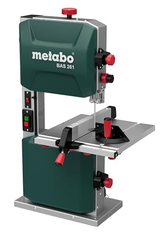 Metabo Bandsäge BAS 261 Precision (619008000) Karton, Abmessungen: 530 x 470 x 840 mm, Auflagefläche: 328 x 335 mm, Arbeitshöhe ohne Untergestell: 375 mm von metabo