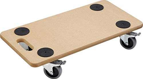 Metafranc Transportroller 590 x 290 mm - 200 kg Tragkraft - MDF-Platte - TPE-Räder / Möbelroller mit Bremse / Transporthilfe für Umzug / Rollwagen für Möbel-Transport / Kistenroller aus Holz / 821390 Natur Metafranc Transportroller 590 x 290 mm - 200 kg Tragkraft - MDF-Platte - TPE-Räder / Möbelroller mit Bremse / Transporthilfe für Umzug / Rollwagen für Möbel-Transport / Kistenroller aus Holz / 821390 Natur von Metafranc
