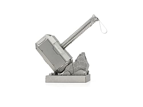 Metal Earth Fascinations MMS320 Metallbausätze - Marvel AvengersThors Hammer Mjolnir, lasergeschnittener 3D-Konstruktionsbausatz, 3D Metall Puzzle, DIY Modellbausatz, 2 Metallplatinen, ab 14 Jahre Metal Earth Fascinations MMS320 Metallbausätze - Marvel AvengersThors Hammer Mjolnir, lasergeschnittener 3D-Konstruktionsbausatz, 3D Metall Puzzle, DIY Modellbausatz, 2 Metallplatinen, ab 14 Jahre von Metal Earth