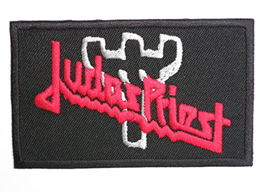 JUDAS PRIEST Logo Iron On Sew On Embroidered Aufnäher Bügelbild Patch 3.4"/8.6cm von MetalPatch