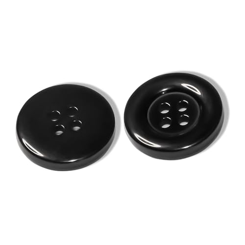 100 Stück schwarze Nähknöpfe, 19 mm, rund, flach, glänzend, 4-Loch, 30 l, Kunststoff, poliert, ideal für Uniform, Arbeitskleidung, Schule, Koch, Schürzen, Hosen, Jacken, Taschen, Handwerk, DIY 100 Stück schwarze Nähknöpfe, 19 mm, rund, flach, glänzend, 4-Loch, 30 l, Kunststoff, poliert, ideal für Uniform, Arbeitskleidung, Schule, Koch, Schürzen, Hosen, Jacken, Taschen, Handwerk, DIY von Metalandbrassco