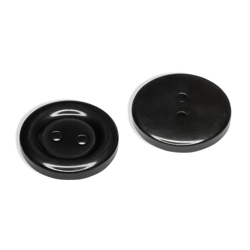 Nähknöpfe, rund, flach, glänzend, 2 Löcher, 30 l, Kunststoff, poliert, ideal für Uniform, Arbeitskleidung, Schule, Koch, Schürzen, Hosen, Jacken, Taschen, Handwerk, Heimwerker, 50 Stück, 30 l, Schwarz Nähknöpfe, rund, flach, glänzend, 2 Löcher, 30 l, Kunststoff, poliert, ideal für Uniform, Arbeitskleidung, Schule, Koch, Schürzen, Hosen, Jacken, Taschen, Handwerk, Heimwerker, 50 Stück, 30 l, Schwarz von Metalandbrassco