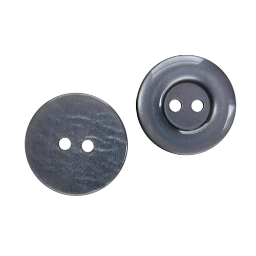 Nähknöpfe für Uniform, 2 Löcher, rund, Kunststoff, 19 mm, ideal für Hemden, Röcke, Anzüge, Hosen, Mäntel, Kleider, Uniform-Shorts, dekorative Bastelprojekte, 100 Stück, Grau, 100 Stück Nähknöpfe für Uniform, 2 Löcher, rund, Kunststoff, 19 mm, ideal für Hemden, Röcke, Anzüge, Hosen, Mäntel, Kleider, Uniform-Shorts, dekorative Bastelprojekte, 100 Stück, Grau, 100 Stück von Metalandbrassco