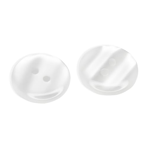 Perlenknöpfe zum Nähen, 1,9 cm, 2 Löcher, transparent, glänzend, 30 l, runde Kunststoffknöpfe für Arbeitskleidung, Schuloutfits, Schürzen, Hosen, Uniformen, Jacken, Taschen, Heimwerken, Handwerk, 1,9 Perlenknöpfe zum Nähen, 1,9 cm, 2 Löcher, transparent, glänzend, 30 l, runde Kunststoffknöpfe für Arbeitskleidung, Schuloutfits, Schürzen, Hosen, Uniformen, Jacken, Taschen, Heimwerken, Handwerk, 1,9 von Metalandbrassco