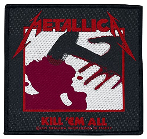 Metallica Kill 'Em All Unisex Patch Standard 100% Polyester Band-Merch, Bands Metallica Kill 'Em All Unisex Patch Standard 100% Polyester Band-Merch, Bands von Metallica