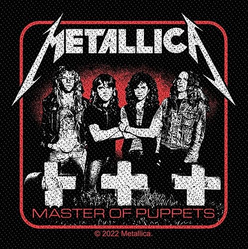 Metallica Master Of Puppets Band Unisex Patch multicolor 100% Polyester Band-Merch, Bands von Metallica