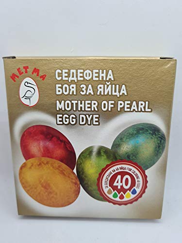 Metma B021 - Eierfarben, 5 Stück, Perlmuttfarben, Gelb, Rot, Grün, Blau, mit Handschuh Färbetabletten, Ostereier, Ostern Metma B021 - Eierfarben, 5 Stück, Perlmuttfarben, Gelb, Rot, Grün, Blau, mit Handschuh Färbetabletten, Ostereier, Ostern von Metma