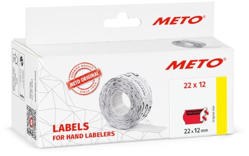 Meto Preisauszeichner Etiketten - Vordruck « Prix Spécial » (22x12 mm, 1-Zeilig, 6.000 Stück, fluor gelb, permanent, Preisetiketten für Meto, Contact, Sato, Avery, Tovel, Samark etc.) von Meto