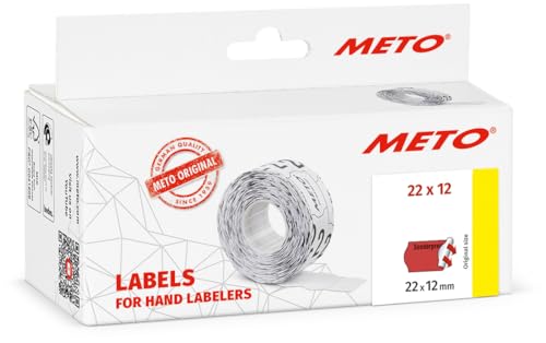 Original Meto Preisauszeichner Etiketten Vordruck « Sonderpreis » (22x12 mm, 1-zeilig, 6.000 Stück, fluor rot, permanent haftend) von Meto