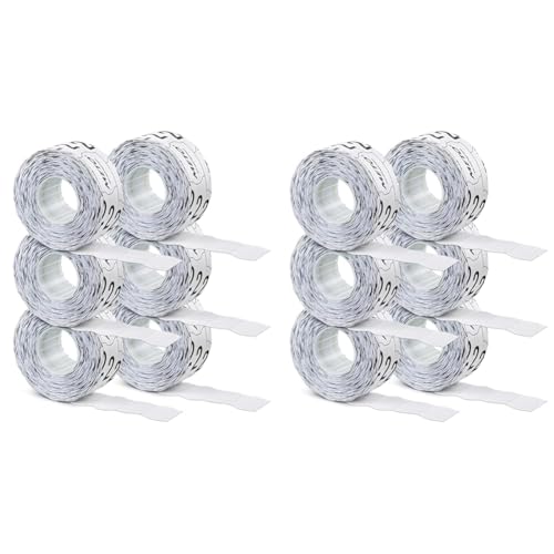 Preisauszeichner Etiketten für SATO Kendo (26x12 mm, 1-zeilig, 6.000 Stück, weiß, permanent, Preisetiketten (Packung mit 2) von Meto