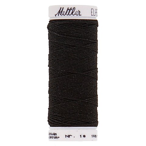 Amann Elastic-Gummifaden, 10 m-Spule, schwarz Amann Elastic-Gummifaden, 10 m-Spule, schwarz von Mettler
