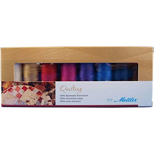 Amann Mettler Silk-Finish Cotton-Garn Nr.40 Quilting (8 Farben, 150 m) von Mettler