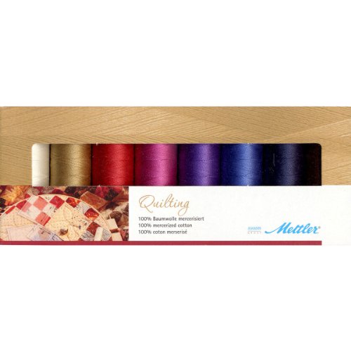 Amann SFQ80136-Kit Fadenset Quilt, 8 x 150 m, Baumwollgarn von Mettler