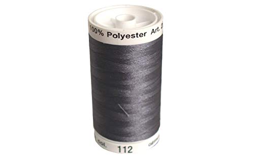 Mettler A2596-0112 Nähen und Stickerei Gewind, Polyester, #0112 Grau, 800 m von Metrosene