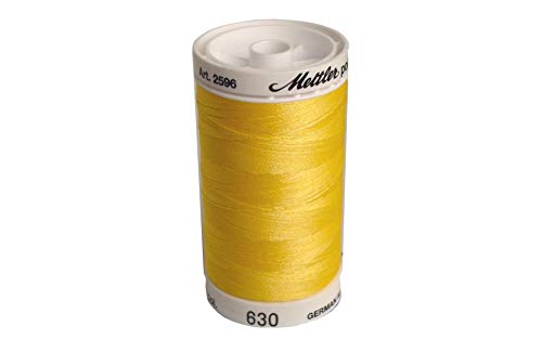 Mettler A2596-0630 Nähen und Stickerei Gewind, Polyester, 0630 Gelb/Orange, 800 m von Metrosene
