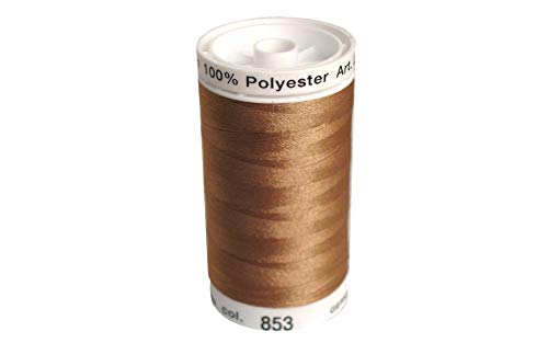 Mettler A2596-0853 Nähen und Stickerei Gewind, Polyester, #0853 Braun, 800 m von Metrosene
