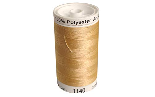 Mettler A2596-1140 Nähen und Stickerei Gewind, Polyester, #1140 Beige, 800 m von Metrosene