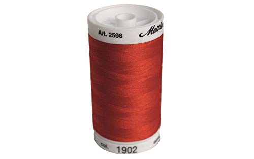 Mettler A2596-1902 Nähen und Stickerei Gewind, Polyester, #1902 Rot, 800 m von Metrosene
